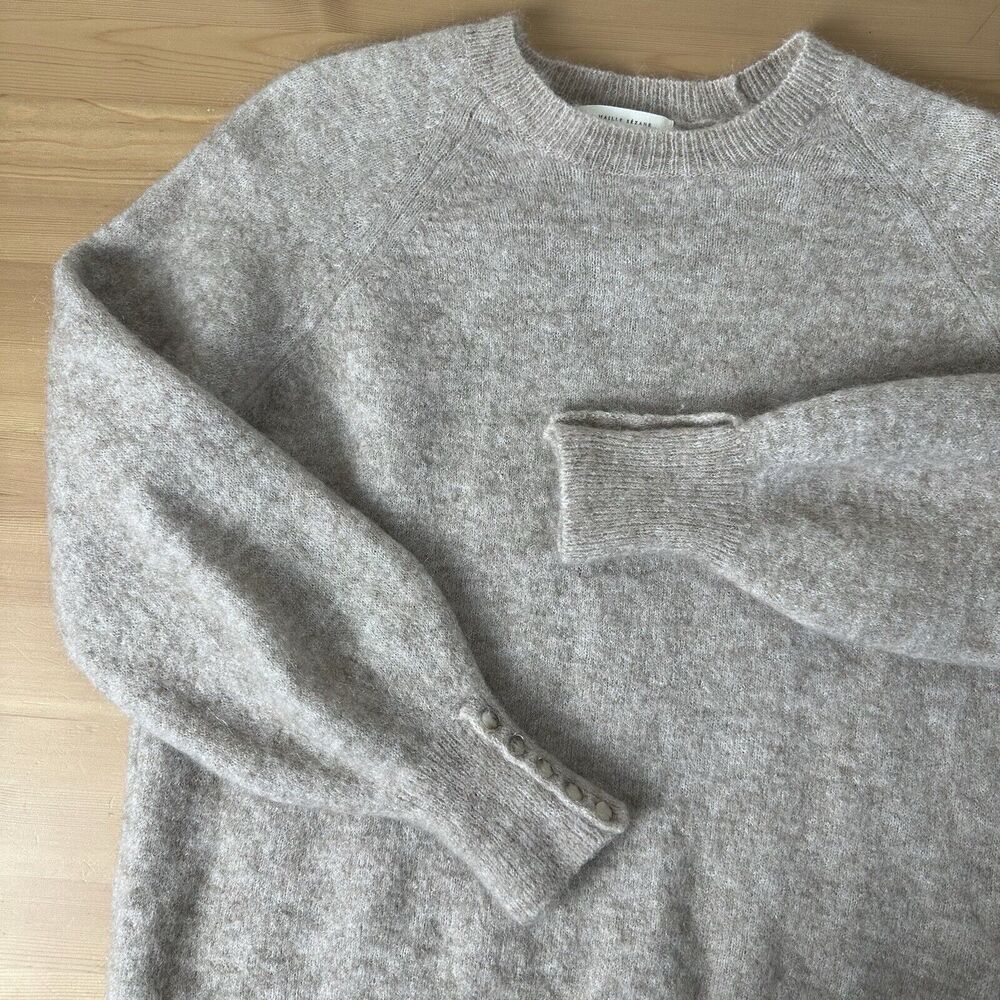La Maille Sezane Paris Louise Sweater Womens Small Mohair Wool Buttons - Picture 7 of 7